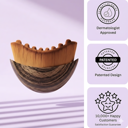 Lymphatic contour face brush