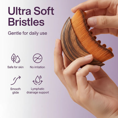 Lymphatic contour face brush