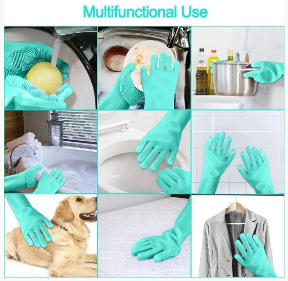 Reusable Silicone Cleaning Gloves