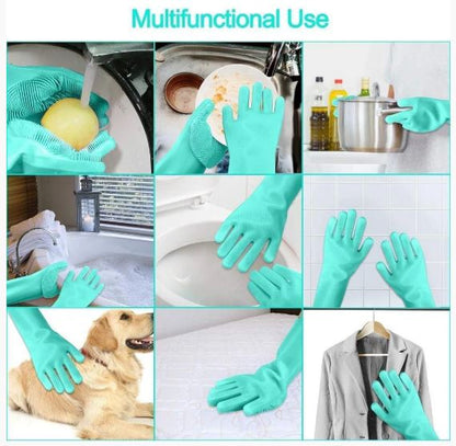 Reusable Silicone Cleaning Gloves