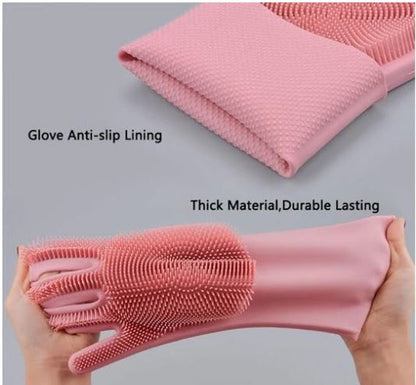 Reusable Silicone Cleaning Gloves